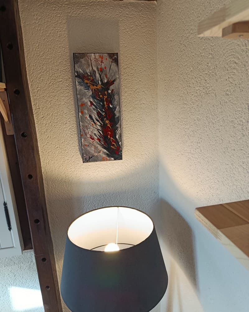 Une toile d'Alfred accrochée chez un particulier